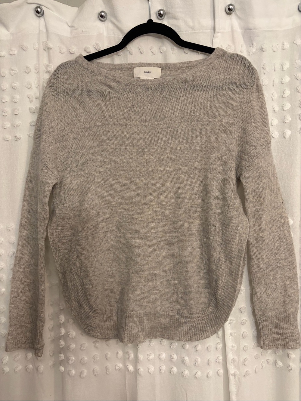 Charli London cashmere crewneck side slit Sweater size XS